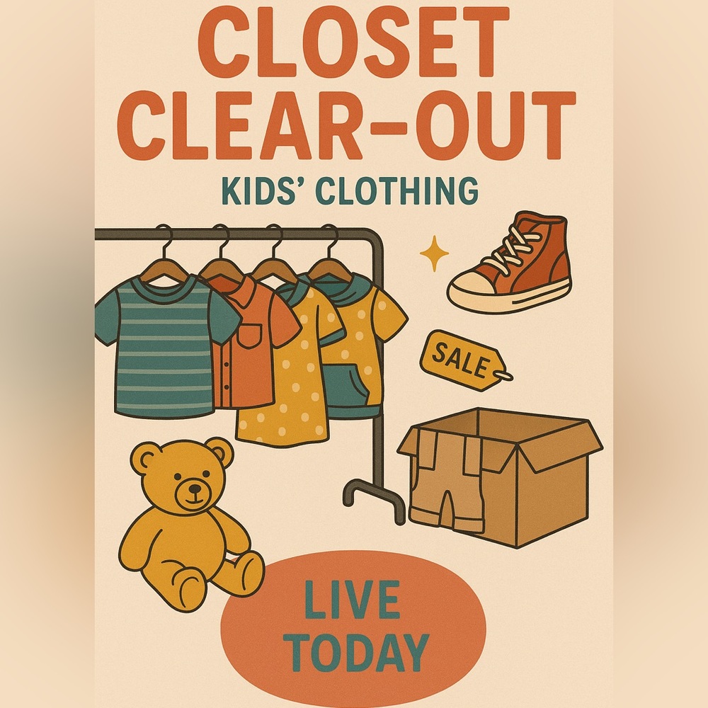 Kids' Clothing Unlisted Tuesday June 17 . Please share